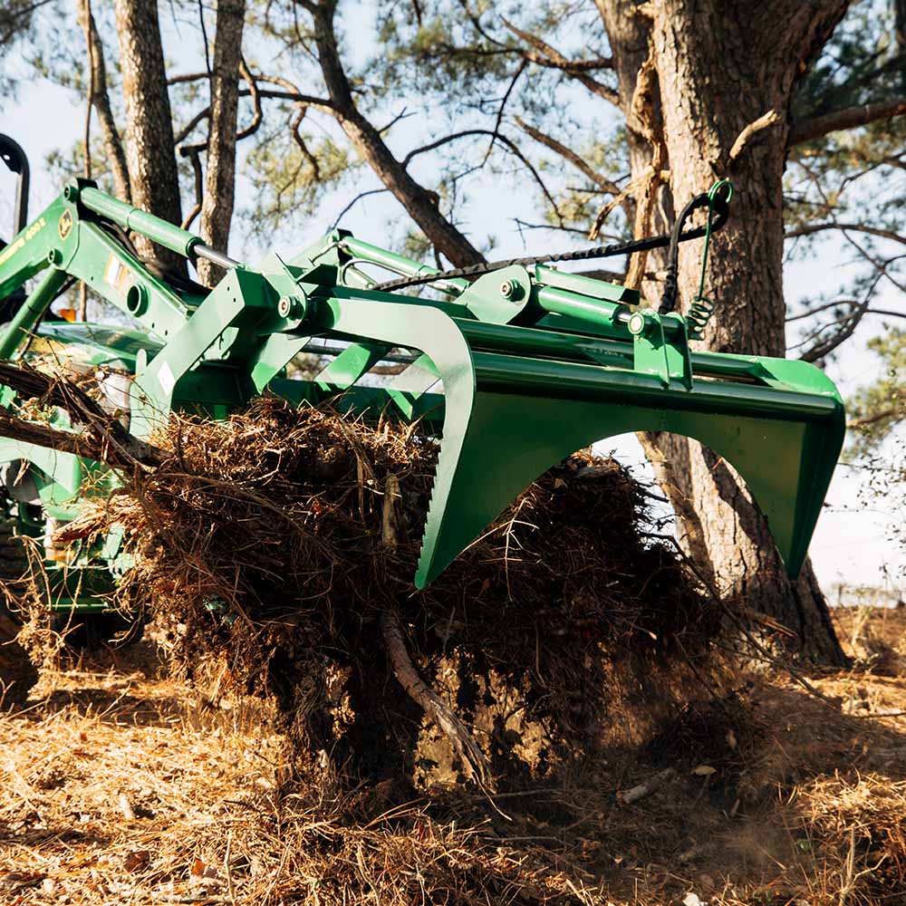 Grade 50 Economy Series Root Grapple Bucket, Fits John Deere | 48"