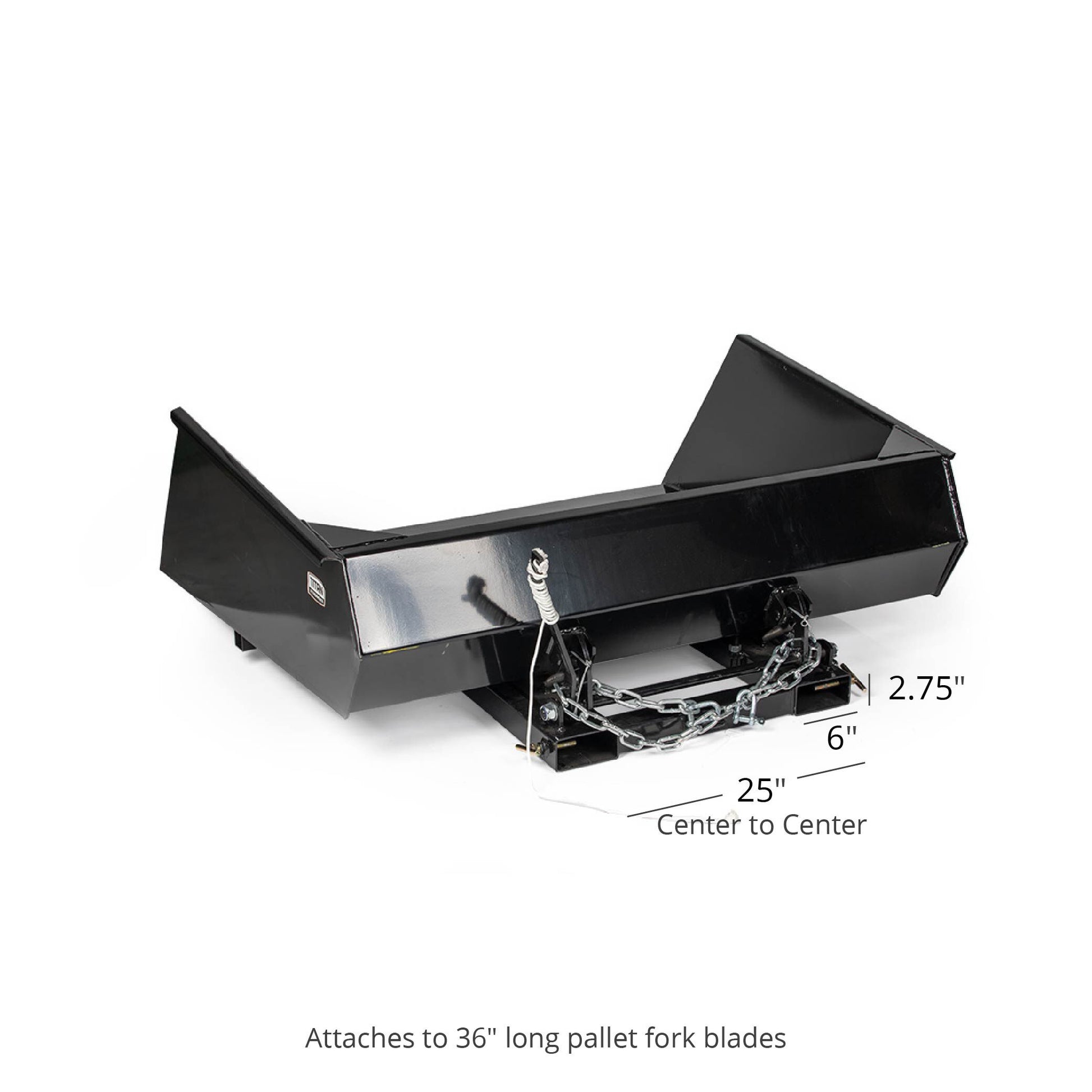 SCRATCH AND DENT - Forklift Mounted Front Loader Dump Bucket - FINAL SALE