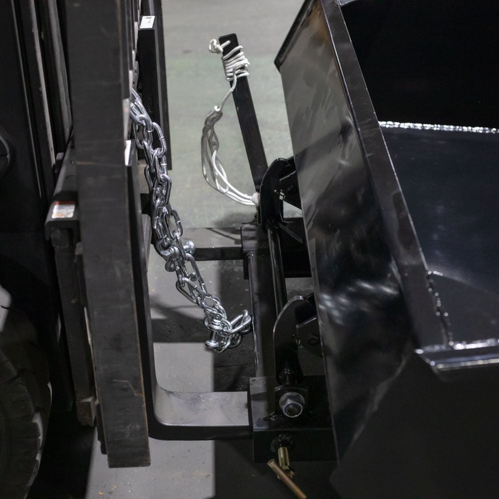 SCRATCH AND DENT - Forklift Mounted Front Loader Dump Bucket - FINAL SALE - view 10