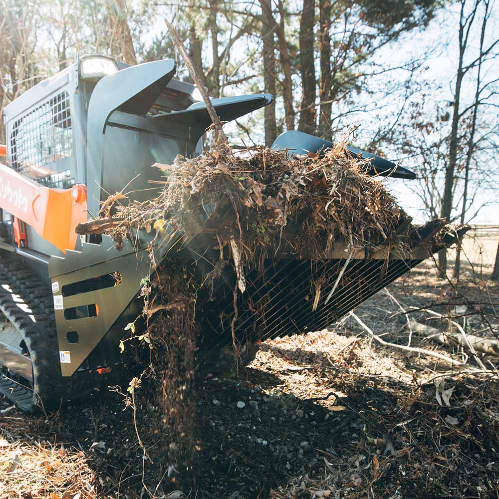 Fine Grade Skeleton Rock Grapple Rakes | 72"