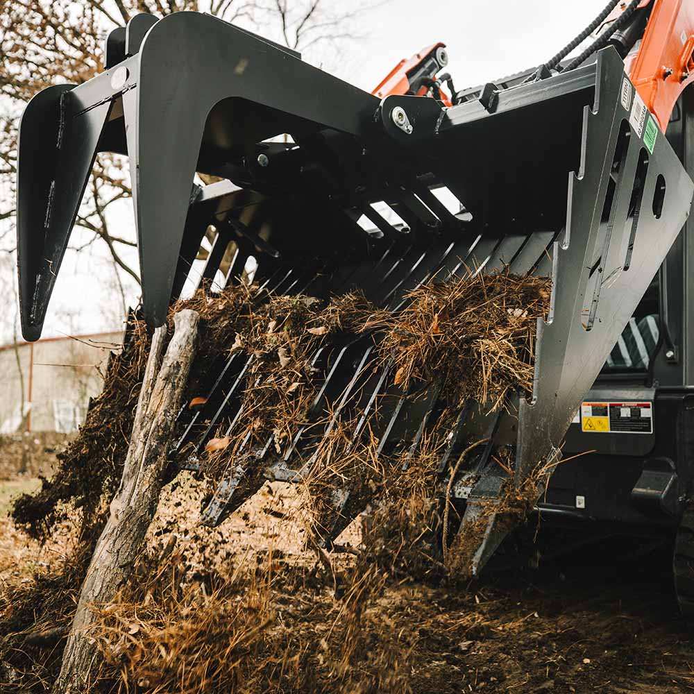 Fine Grade Skeleton Rock Grapple Rakes | 60"