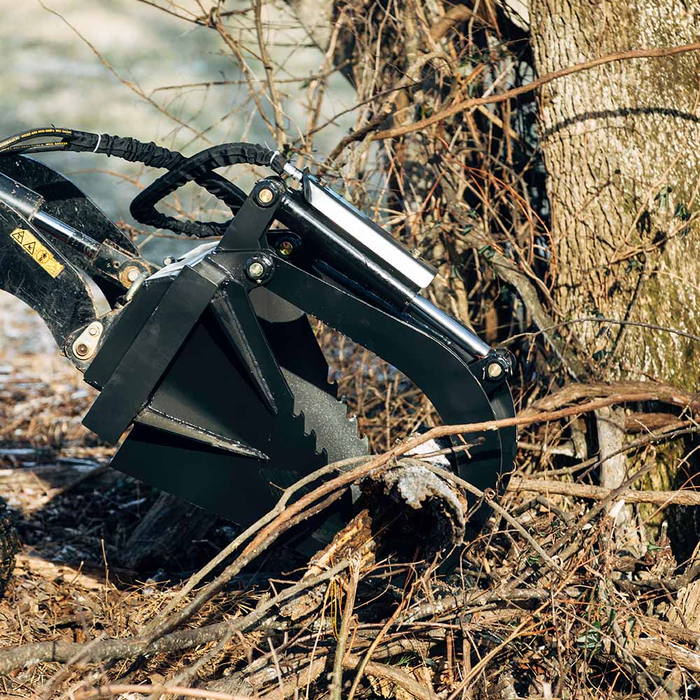 Mini Skid Steer Stump Bucket Grapple - view 3