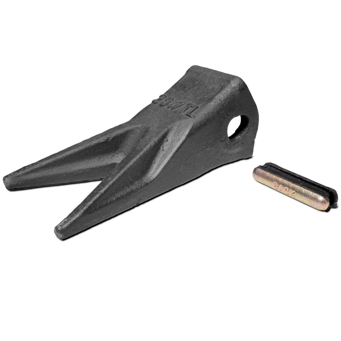 23WTL Twin Tiger Tooth Bucket Assembly Fits John Deere With Flex