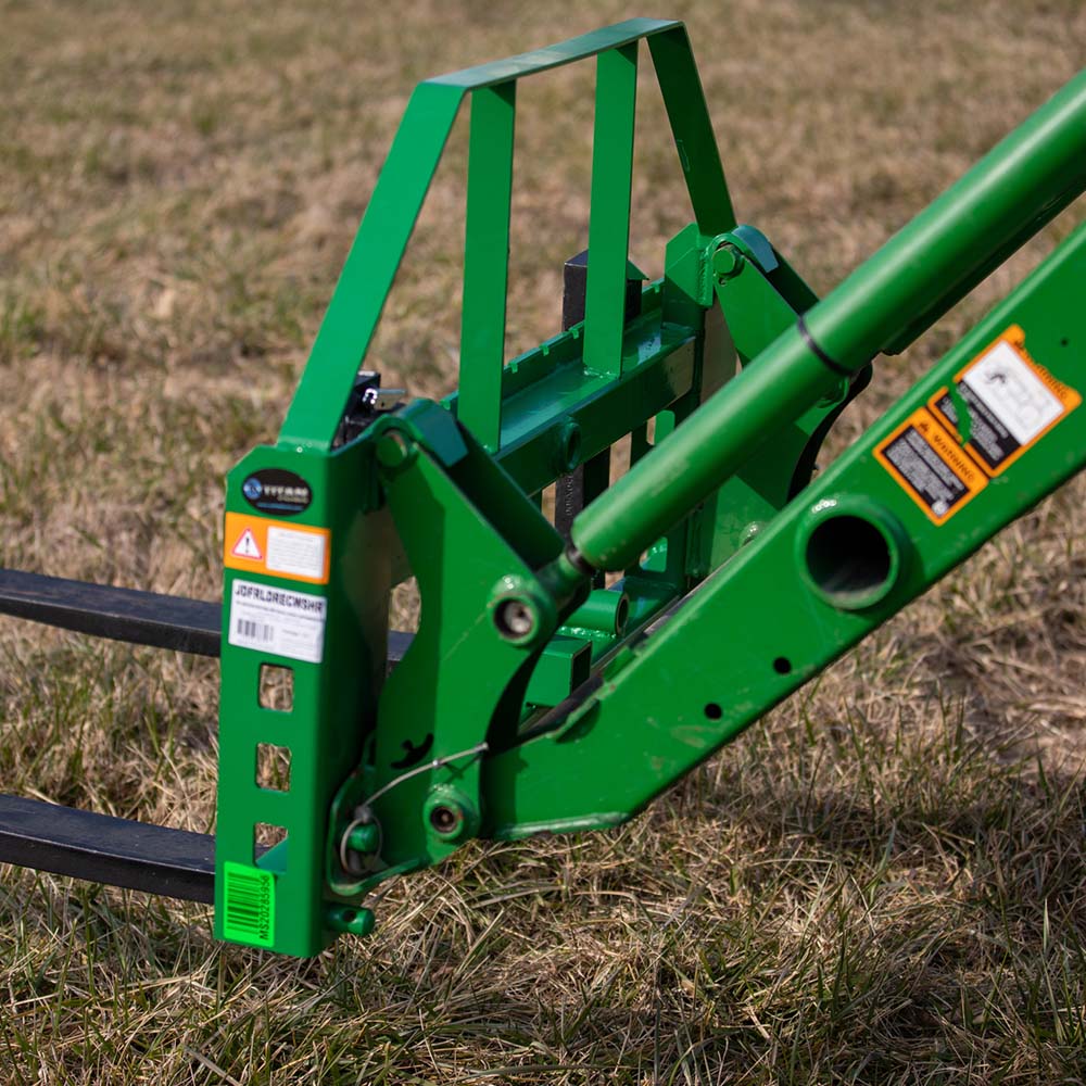 Standard Series Pallet Fork Frame, Fits John Deere Hook and Pin | Frame + 42" Blades