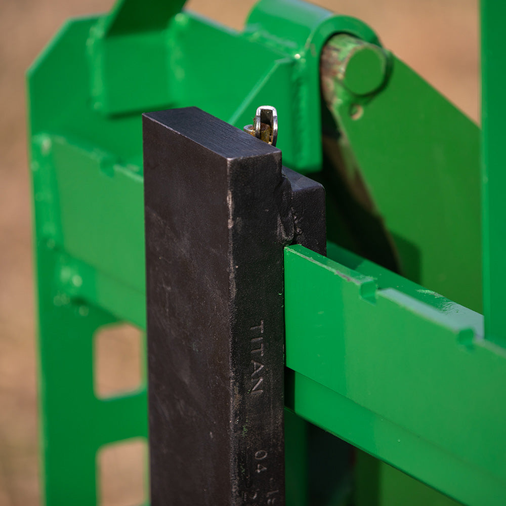 Standard Series Pallet Fork Frame, Fits John Deere Hook and Pin | Frame + 36" Blades