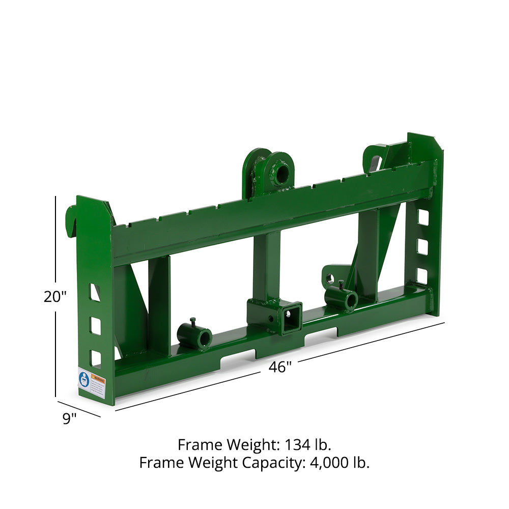 Economy Series Global Euro Pallet Fork Frame, Fits John Deere Tractors | Frame Only - view 44