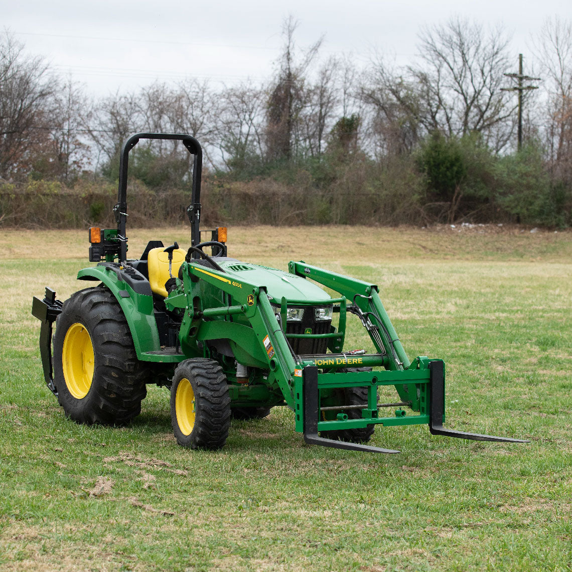 Economy Series Pallet Fork Frame Attachment, Fits John Deere Tractors | Frame + 60" Blades
