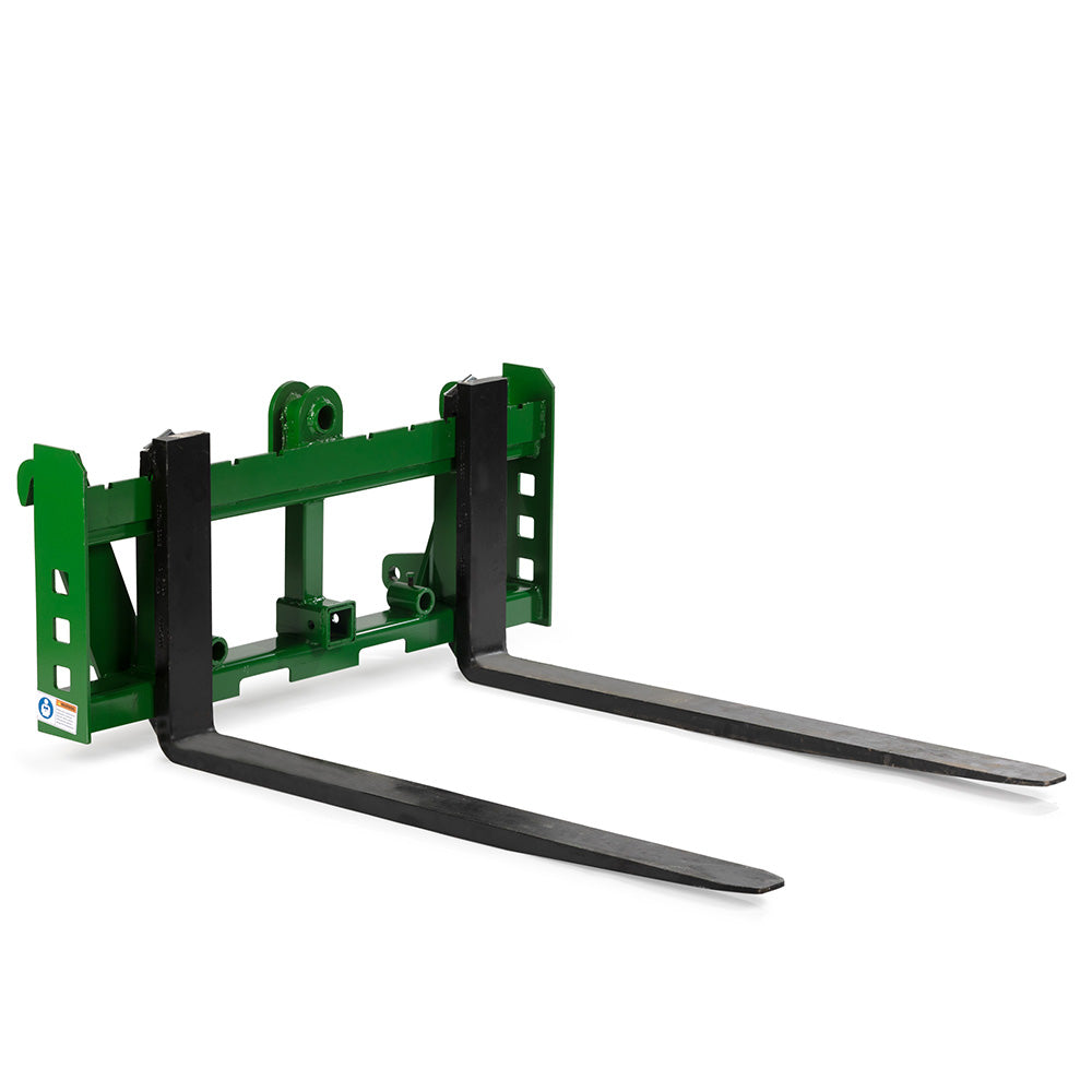 Economy Series Global Euro Pallet Fork Frame, Fits John Deere Tractors | Frame + 36" Blades