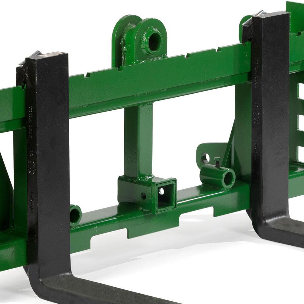 Economy Series Global Euro Pallet Fork Frame, Fits John Deere Tractors | Frame + 42" Blades