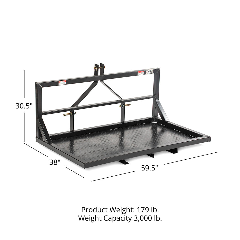 3 Point Carry All with Steel Platform - Platform Width: 5' | 5'