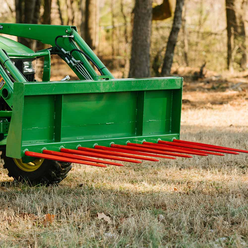 72" Manure Tine Bucket Attachment Fits John Deere Tractors | 32" - view 12