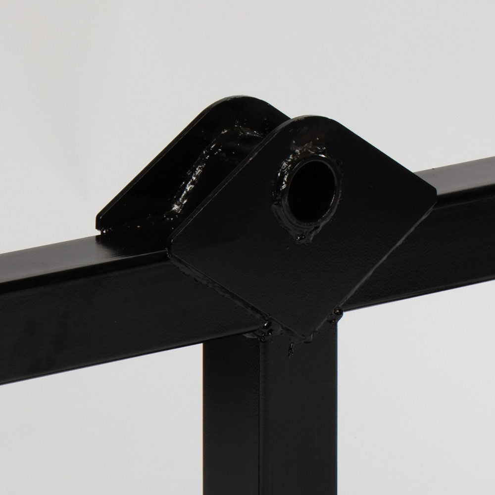 Global Euro Hay Frame Attachment Fits John Deere Tractors - Color: Black - Hay Bale Spear Length: Frame Only | Black / Frame Only