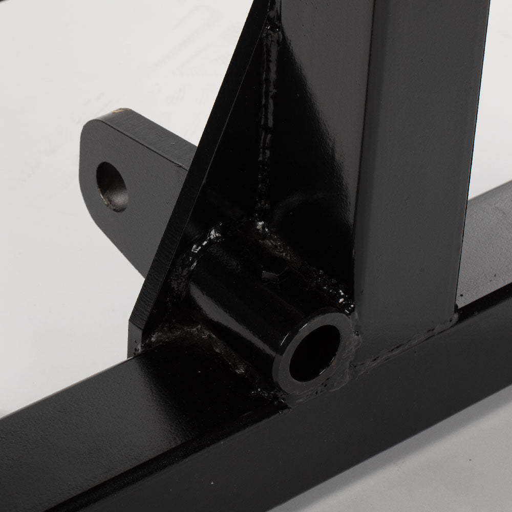 Global Euro Hay Frame Attachment Fits John Deere Tractors - Color: Black - Hay Bale Spear Length: Frame Only | Black / Frame Only