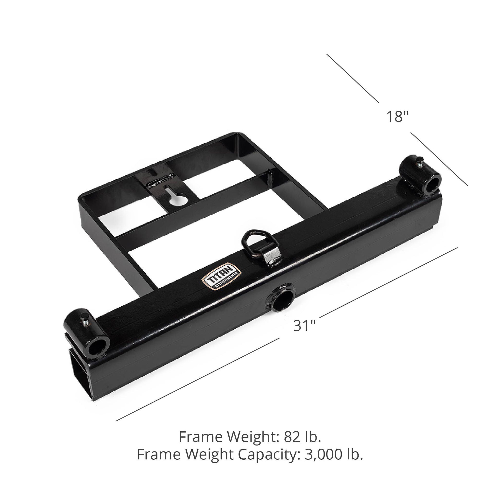 SCRATCH AND DENT - Titan Hay Spear Universal Bucket Attachment - FRAME ONLY - FINAL SALE
