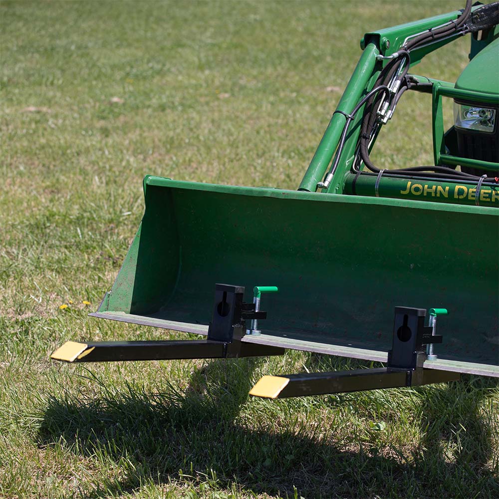 43" Light-Duty Clamp-On Pallet Forks | No Stabilizer Bar