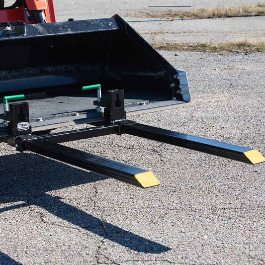 Medium-Duty Clamp-On Pallet Forks | With Stabilizer Bar view 2