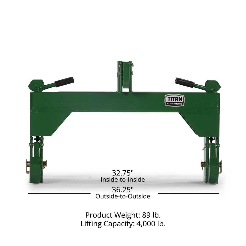 Titan Category 2, 3 Point Quick Hitch | Green