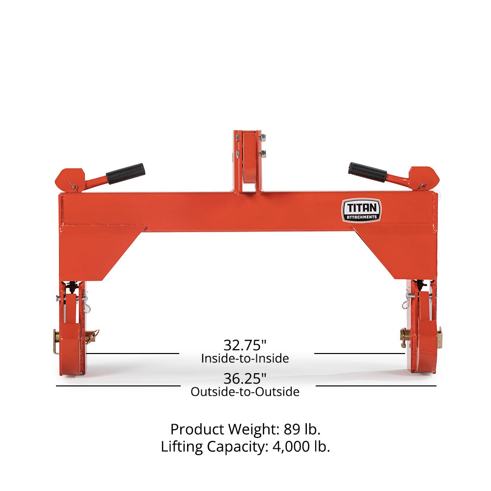 Titan Category 2, 3 Point Quick Hitch | Orange - view 16