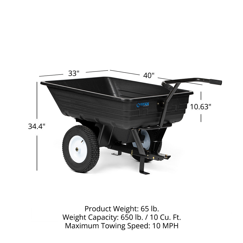 Economy Poly Dump Cart | 650 LB - view 10