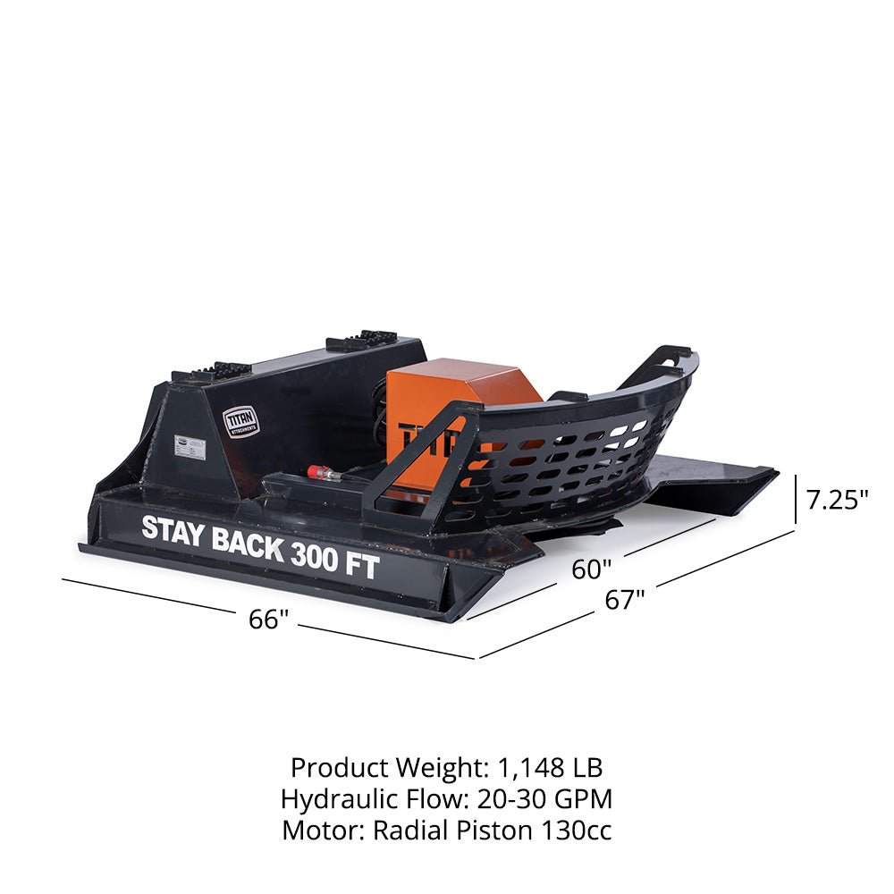 Pro Series Skid Steer Radial Piston Brush Cutter