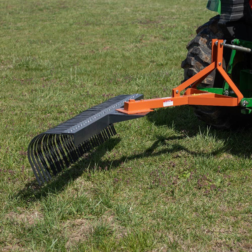 SCRATCH AND DENT - 5-Ft Landscape Rake For Category 1, 3 Point | Quick Hitch Compatible - FINAL SALE - view 5