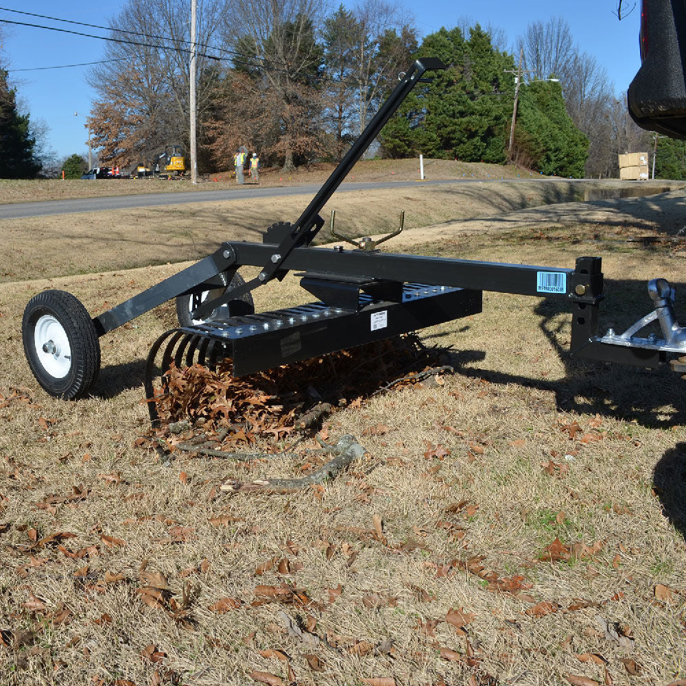 ATV Transformer Tow Frame With Landscape Rake | 4' - view 4