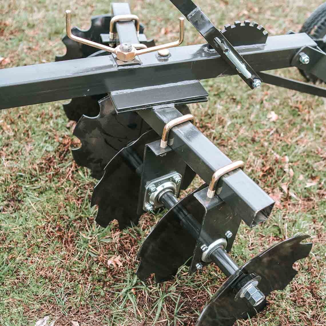 ATV Transformer Tow Frame With Notched Disc Harrow