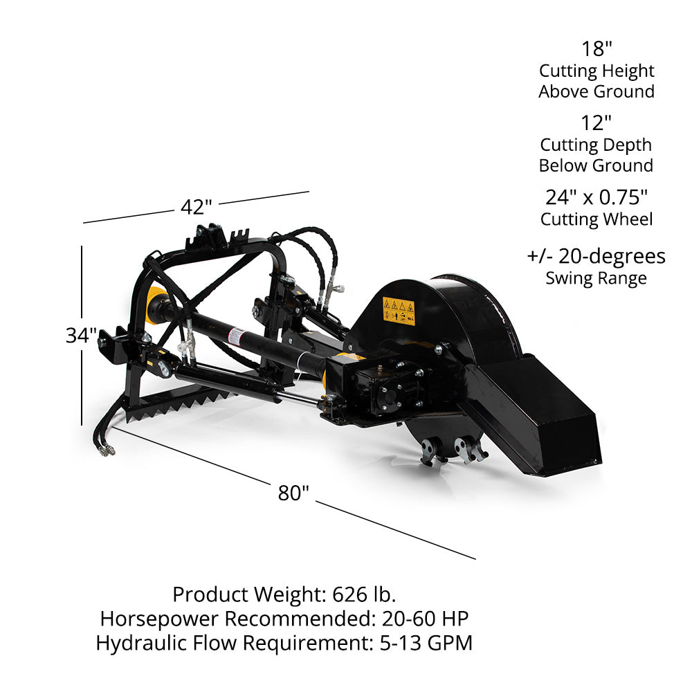 3 Point PTO Pro Series Stump Grinder - view 12