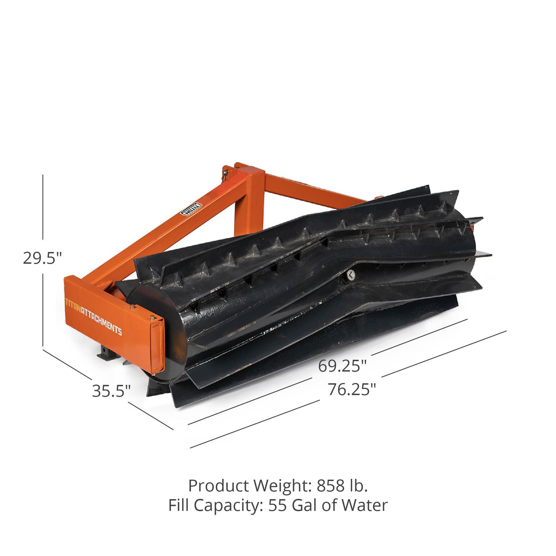 3 Point Crimper Roller | 6'