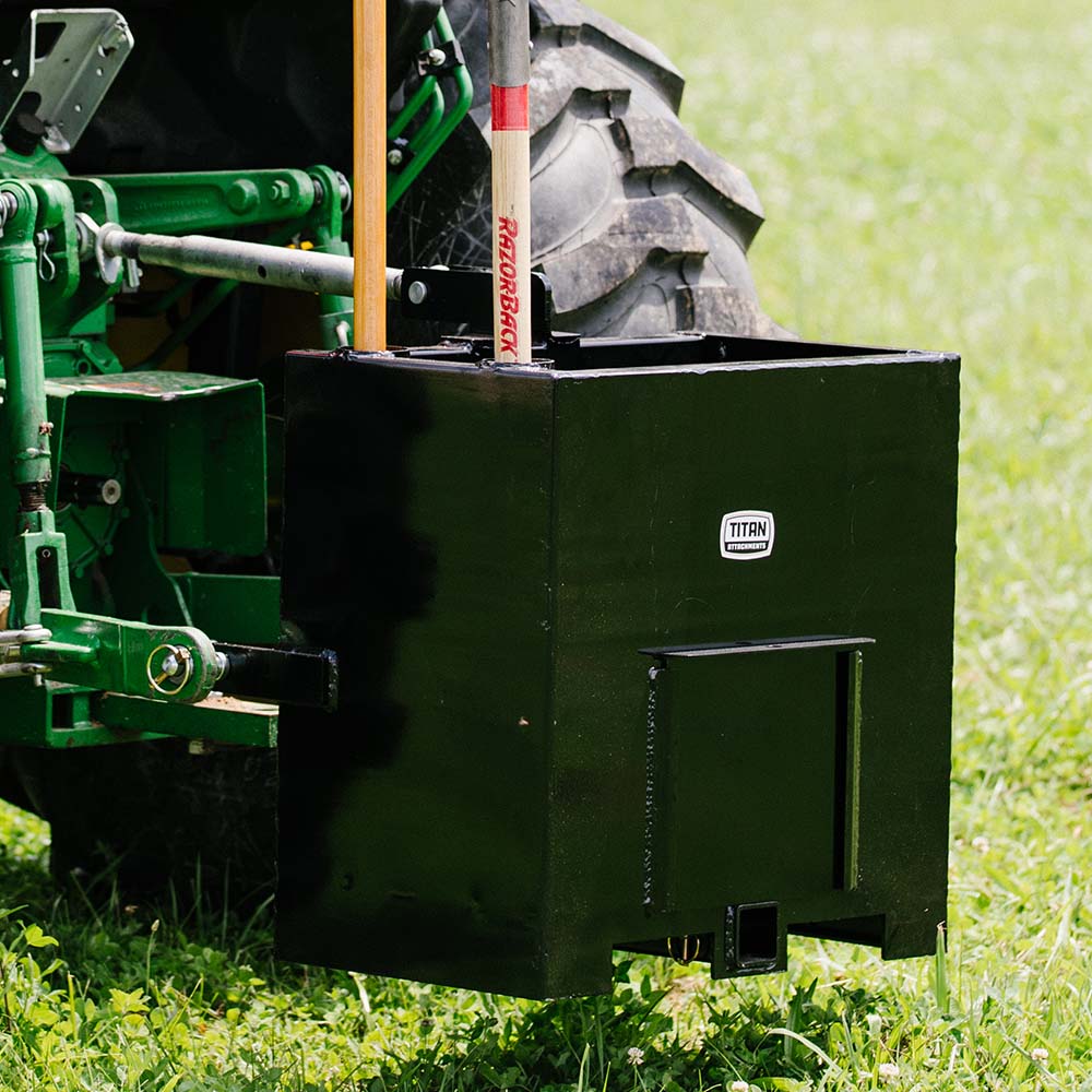 3 Point Ballast Box Fits Category 1 Tractors | Black