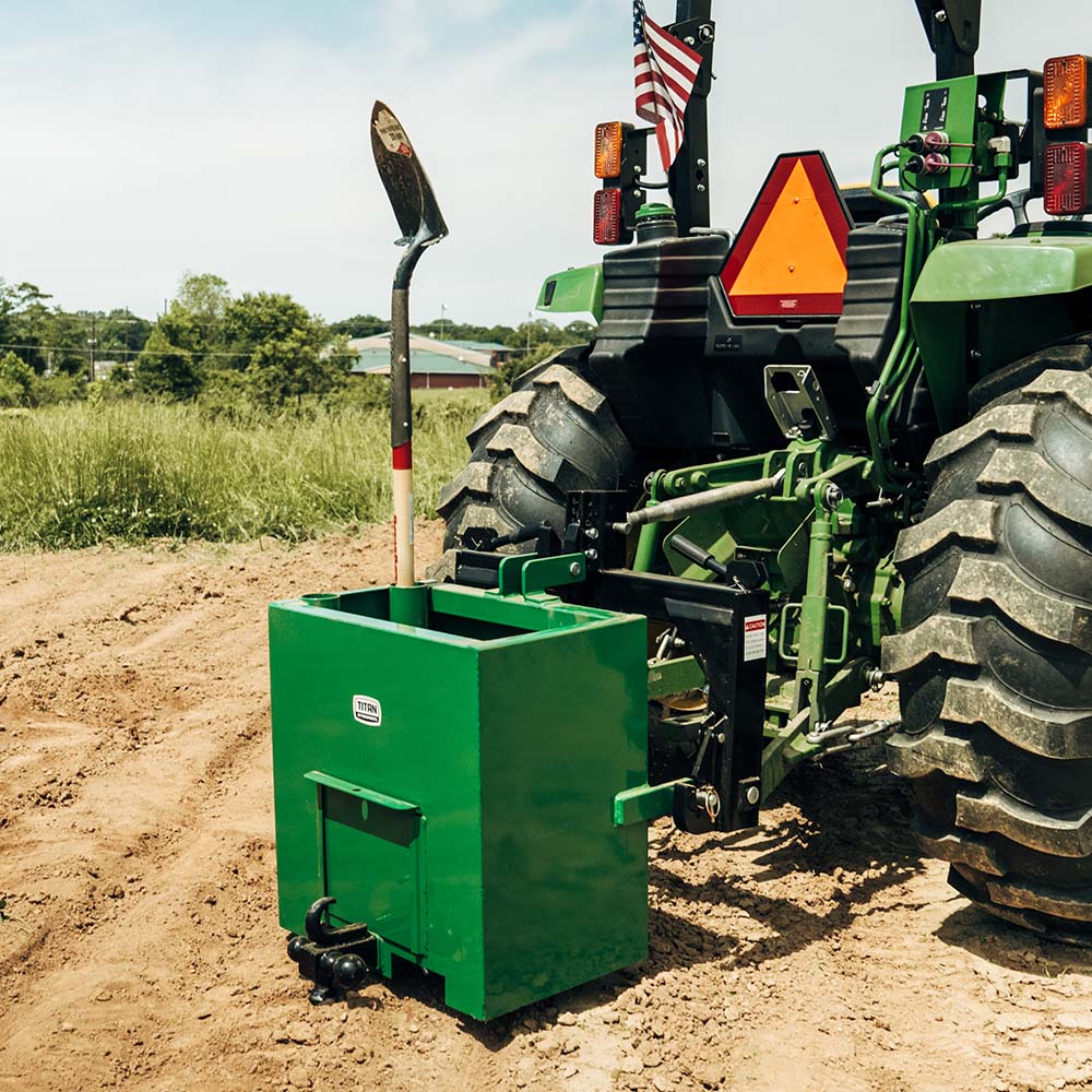 3 Point Ballast Box Fits Category 1 Tractors | Green