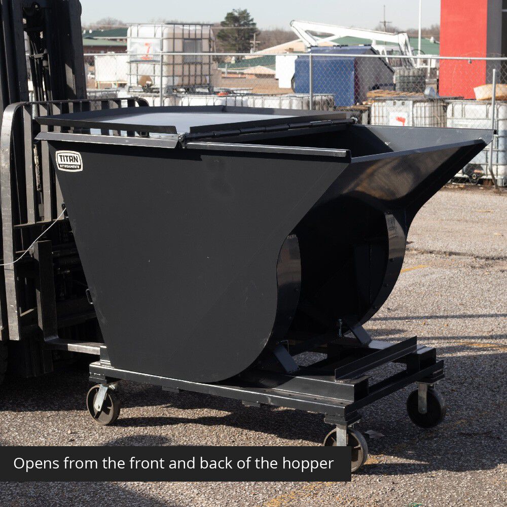 Steel Lid for 2 Cu. YD Self-Dumping Hopper - view 3
