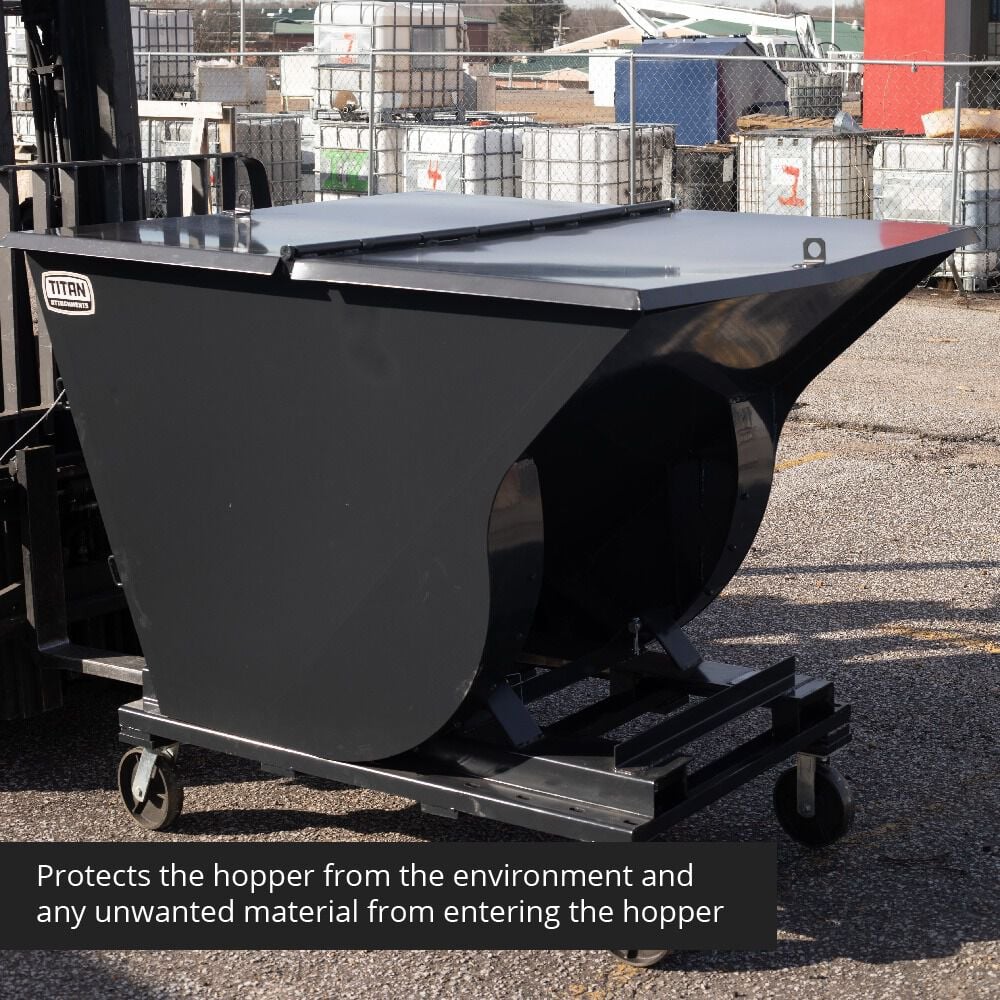 Steel Lid for 2 Cu. YD Self-Dumping Hopper