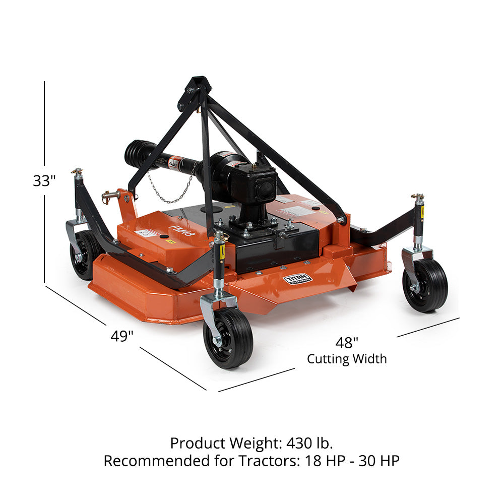 3 Point Finish Mowers 48" | Orange / 48" - view 10