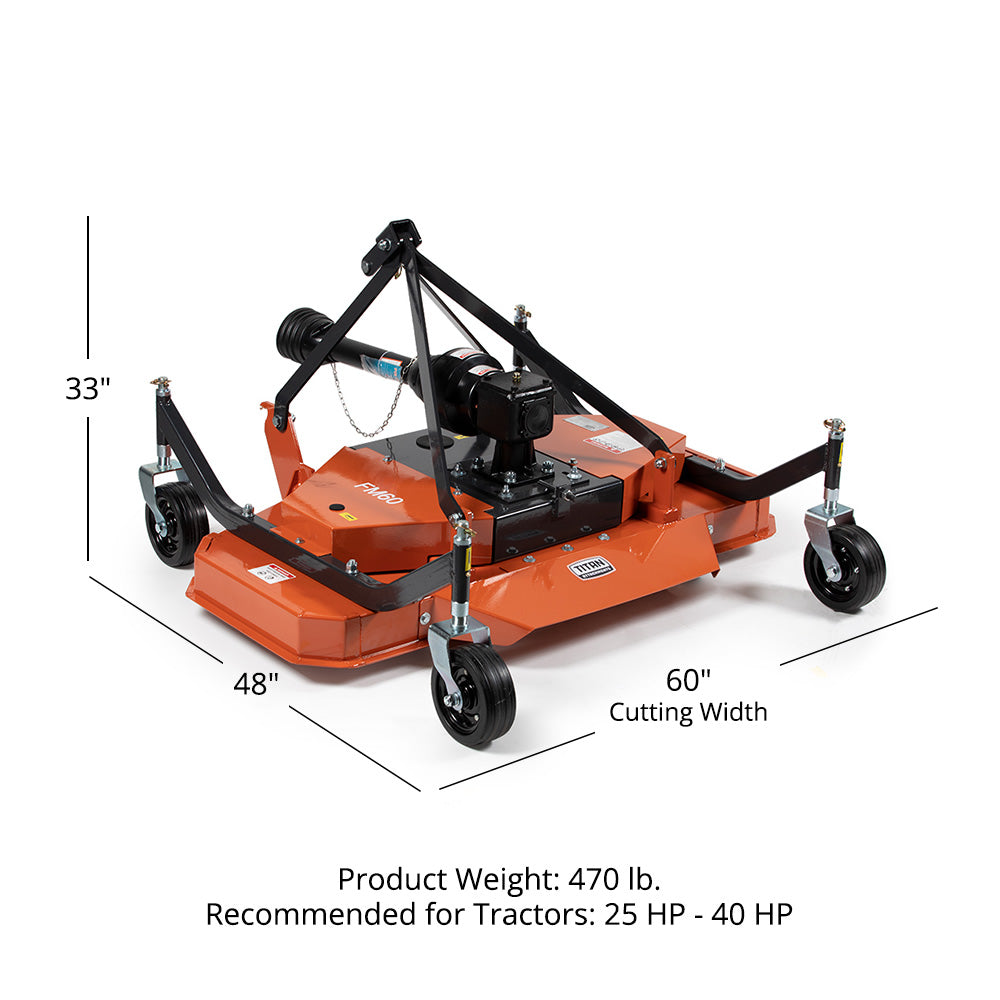 3 Point Finish Mowers 60" | Orange / 60" - view 20
