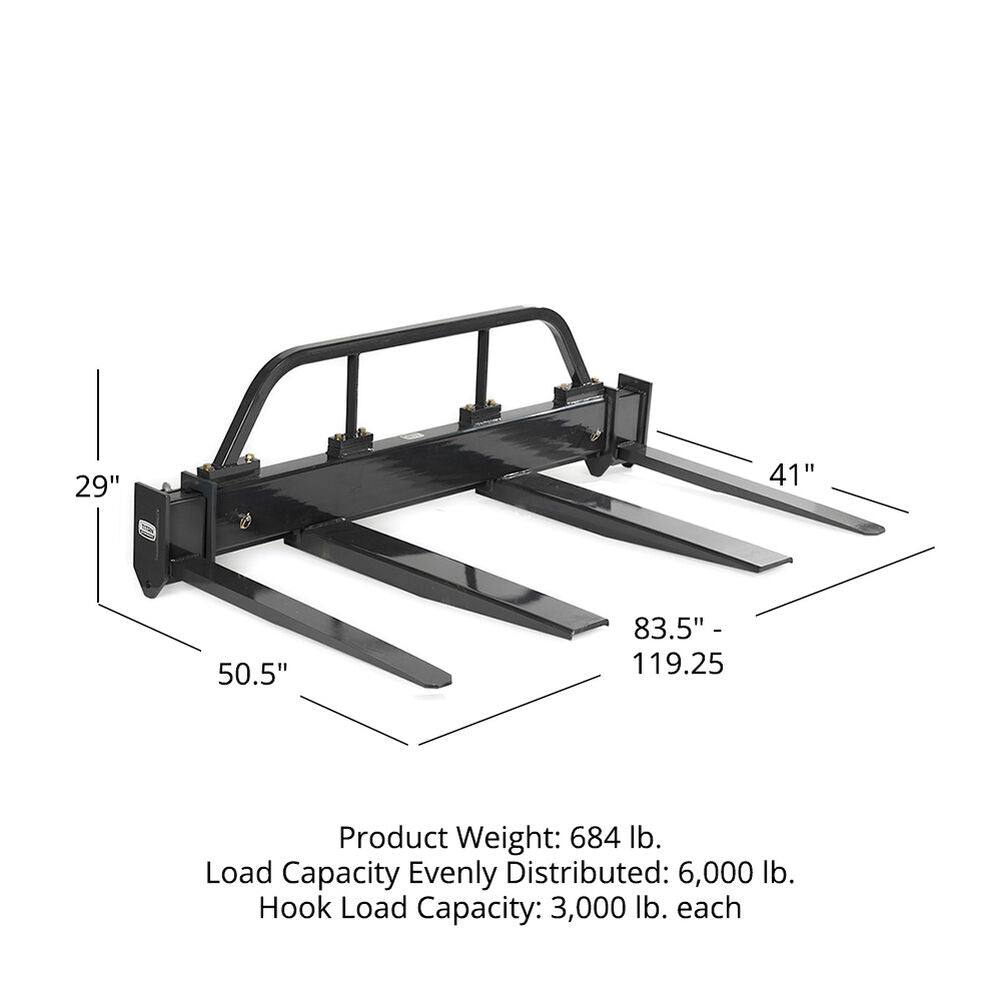 10 FT Adjustable Fork Spreader