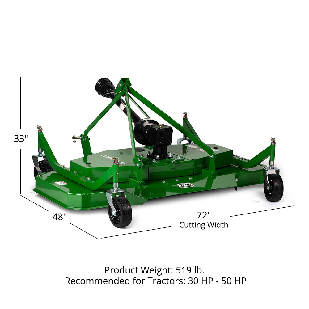 3 Point Finish Mowers 72" | Green / 72"