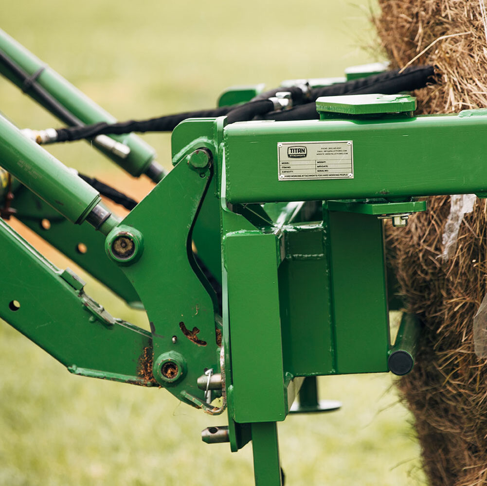 Round Hay Bale Gripper Fits John Deere Tractors - view 8