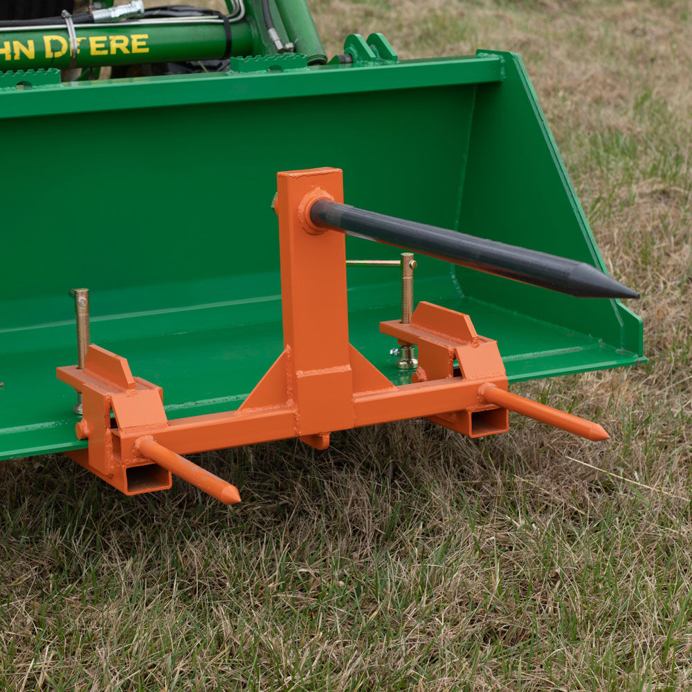 SCRATCH AND DENT - Clamp on Hay Spear Attachment | Single Spear | 2 Stabilizers - FINAL SALE - view 2