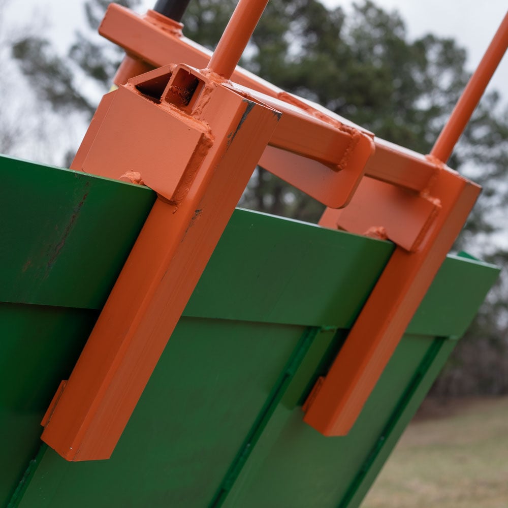 SCRATCH AND DENT - Clamp on Hay Spear Attachment | Single Spear | 2 Stabilizers - FINAL SALE - view 4