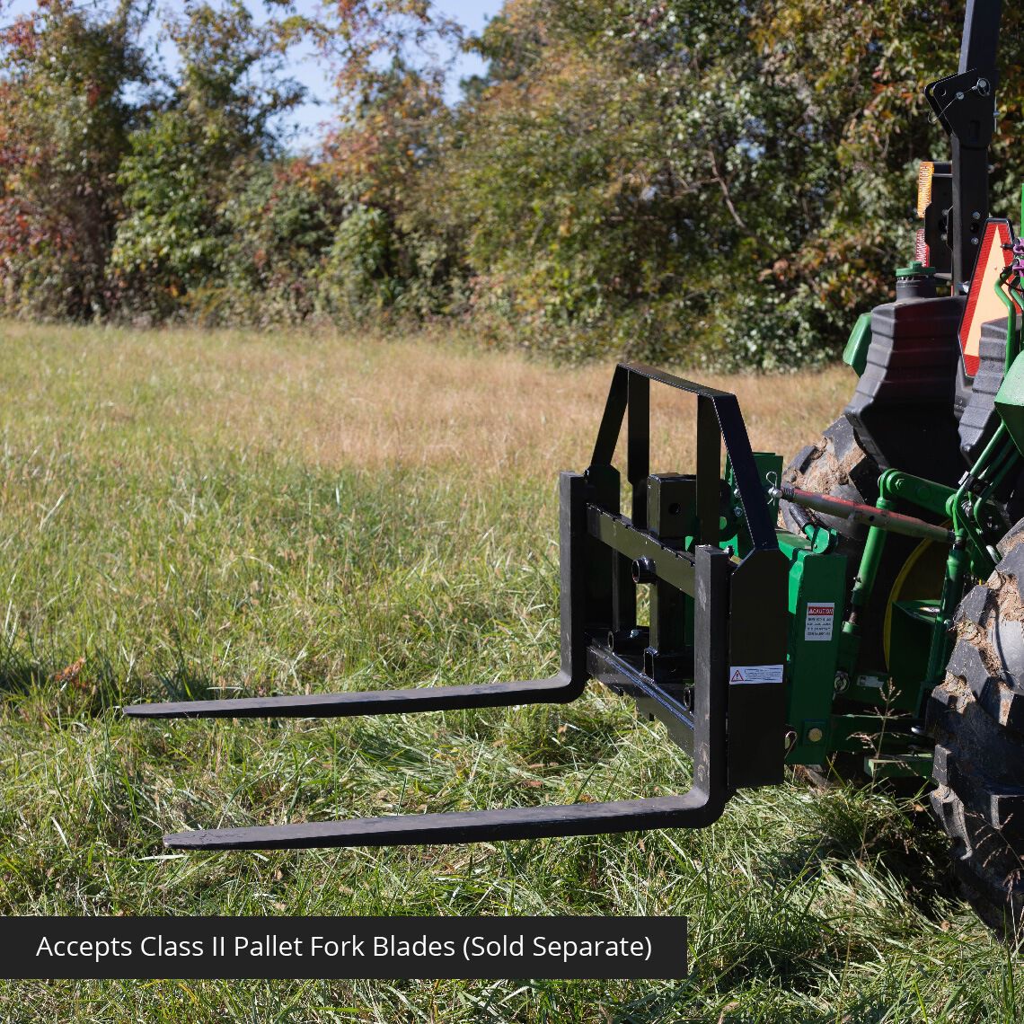 Standard Series 3 Point Pallet Fork Frame Attachment, Fits Cat I & II Tractors | Frame Only - view 7
