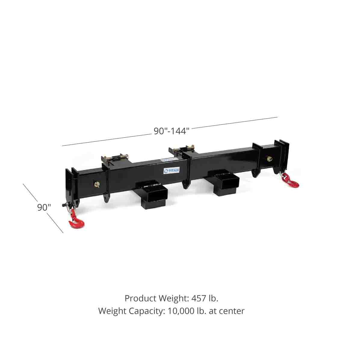 90" Adjustable Forklift Spreader Beam