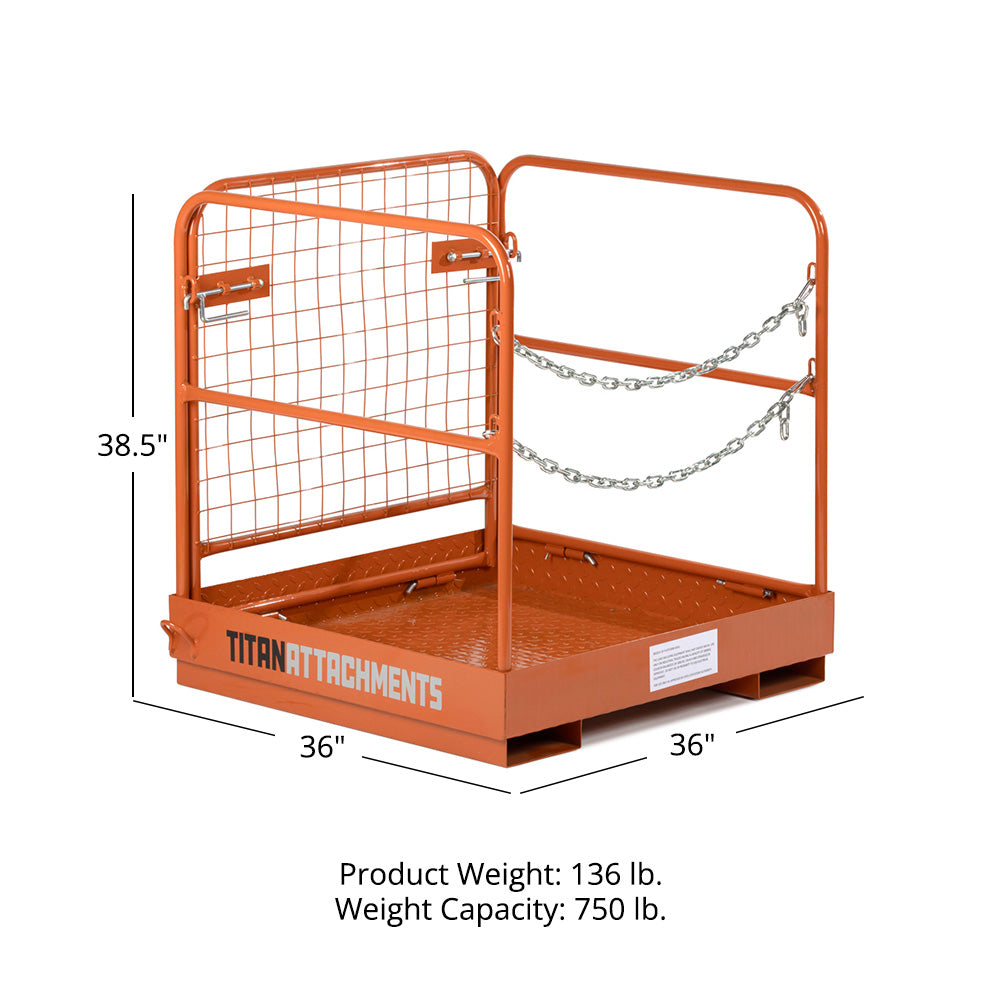Forklift Safety Cage Work Platform 36" x 36"