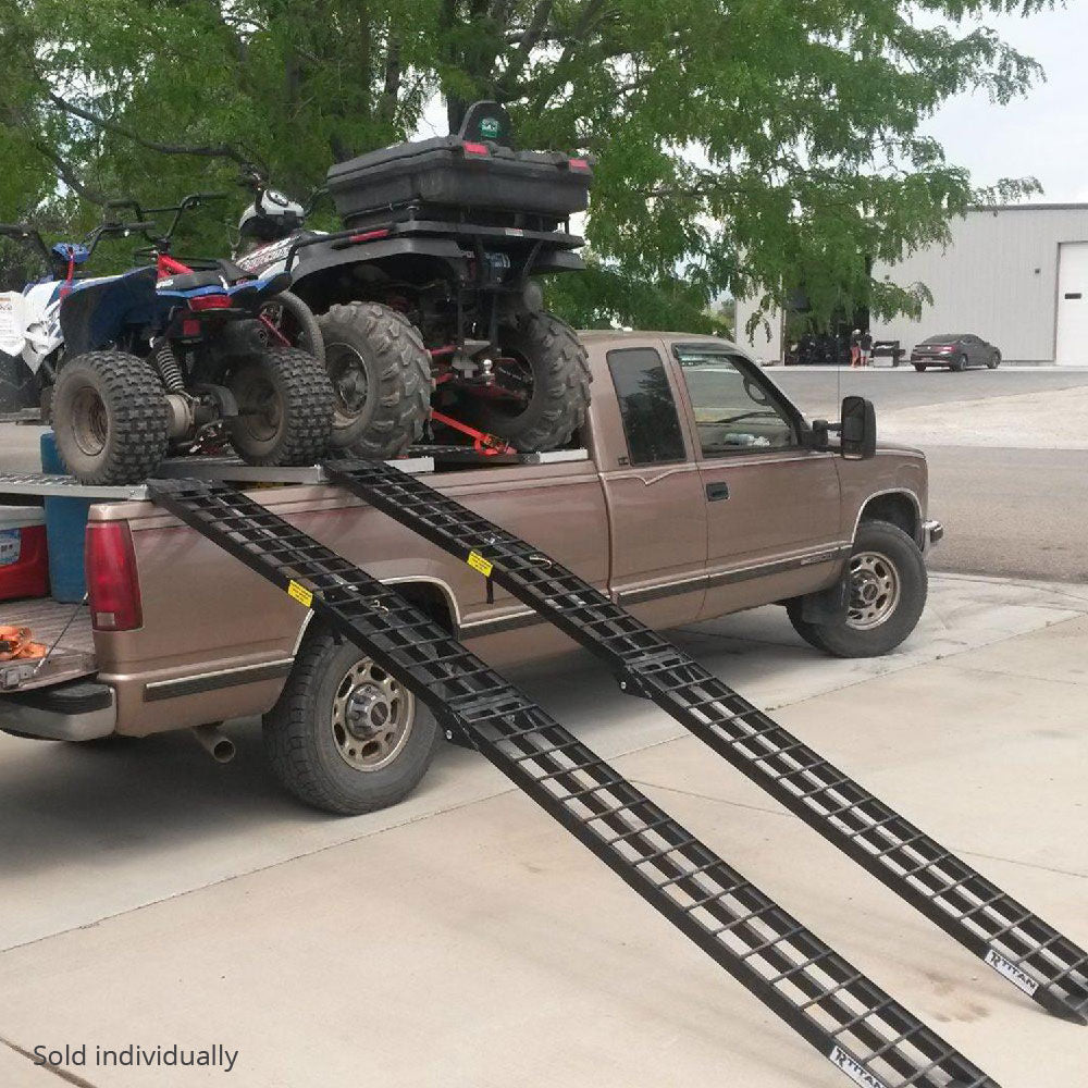 SCRATCH AND DENT - 9 FT Aluminum Arched Motorcycle Ramp - FINAL SALE