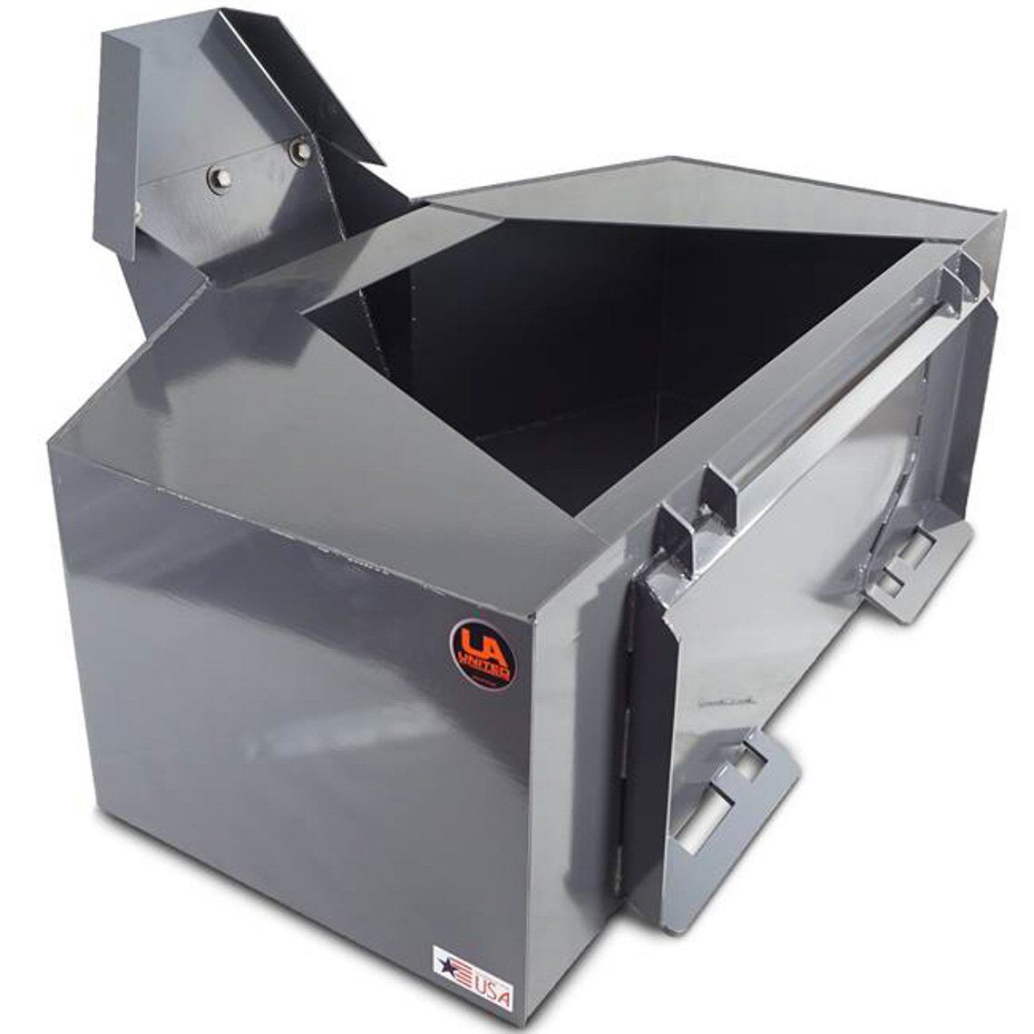 USA Made Skid Steer 3/4 Yard Cement & Concrete Bucket with Spout