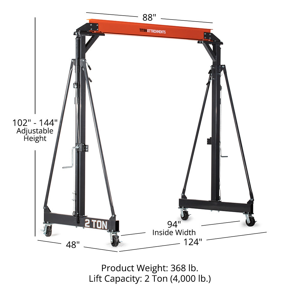Telescoping Gantry Cranes | 2 Ton (4,000 LB)