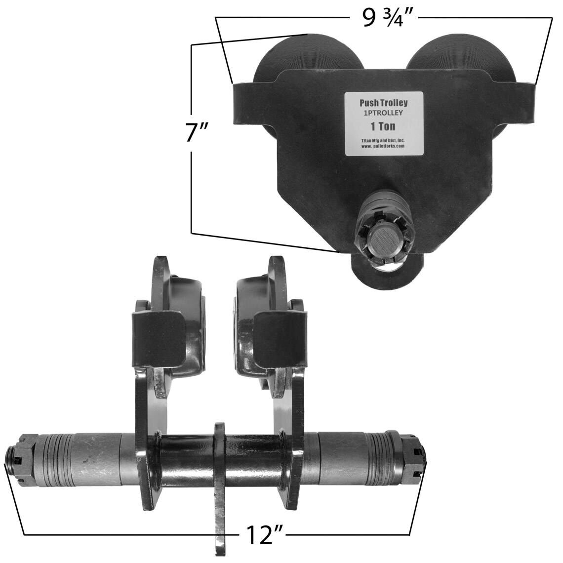 1 Ton Push Trolley - view 5