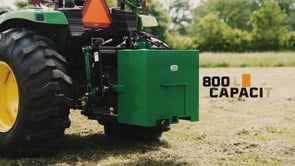 3 Point Ballast Box Fits Category 1 Tractors | Green