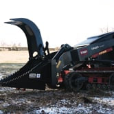 Mini Skid Steer Stump Bucket Grapple