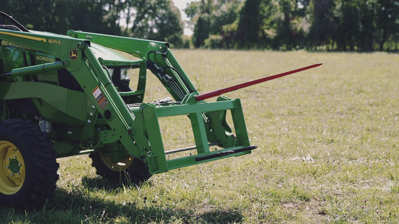 Hay Frame Attachment Fits John Deere Tractors | Frame + 49" Spear